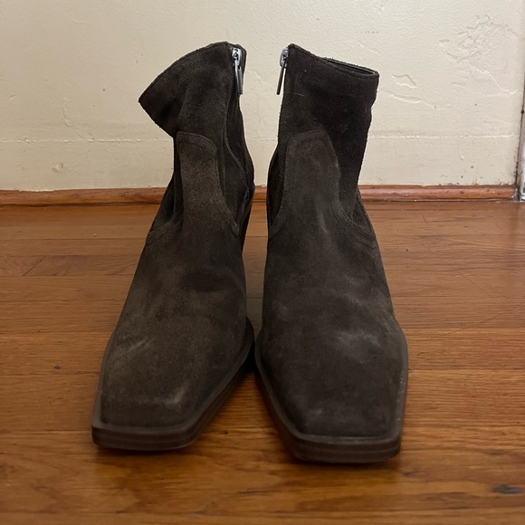Shoes - Dark Brown Women’s Vince Camuto Shoes Amtinda Square Toe Bootie Vince Camuto